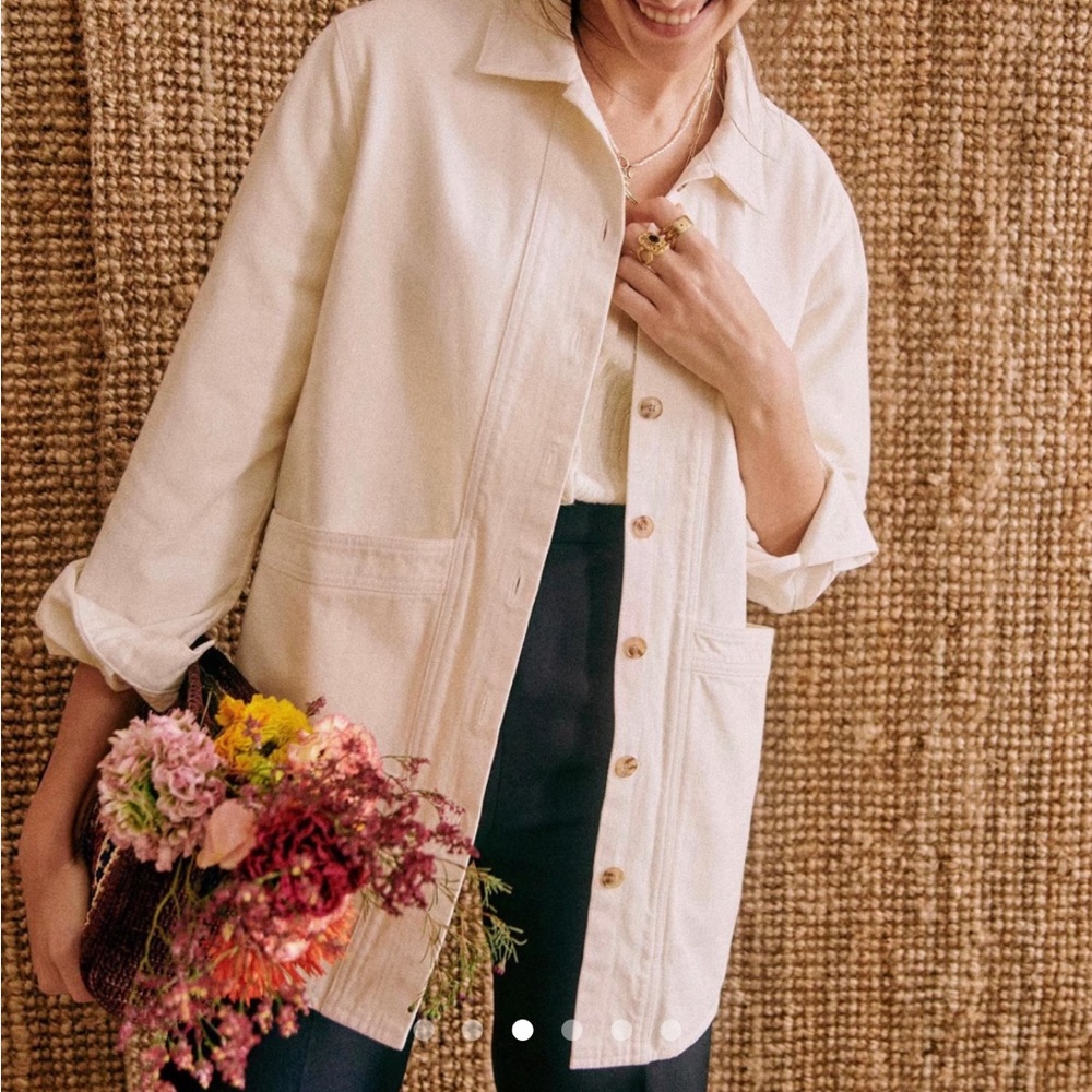 Sézane Will Denim Jacket in Size Large